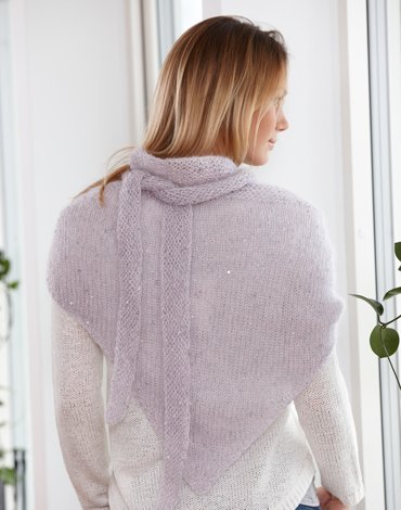 Patron tricot - Châle tricoté Patron tricot - Châle tricoté