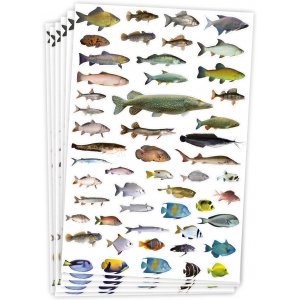 Autocollants poisson - 300 pcs Autocollants poisson - 300 pcs