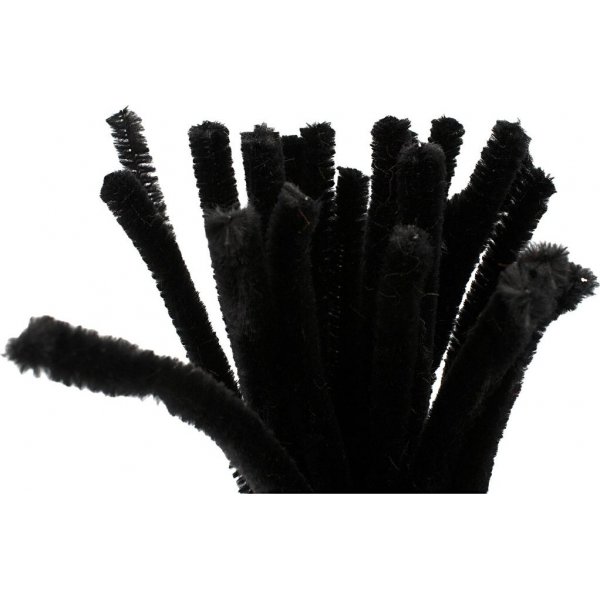 Cure-pipe - 9 mm - noir - 25 pcs