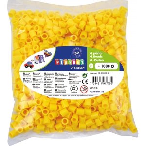 Perles de pipe XL 1000 pcs jaune Perles de pipe XL 1000 pcs jaune