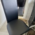 Image client Tissu d'ameublement Vinyle / Cuir Artificiel Noir - 140 cm