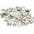 Strass - huile dorée - Rond - 6+9+12 mm - 360 pcs Strass - huile dorée - Rond - 6+9+12 mm - 360 pcs