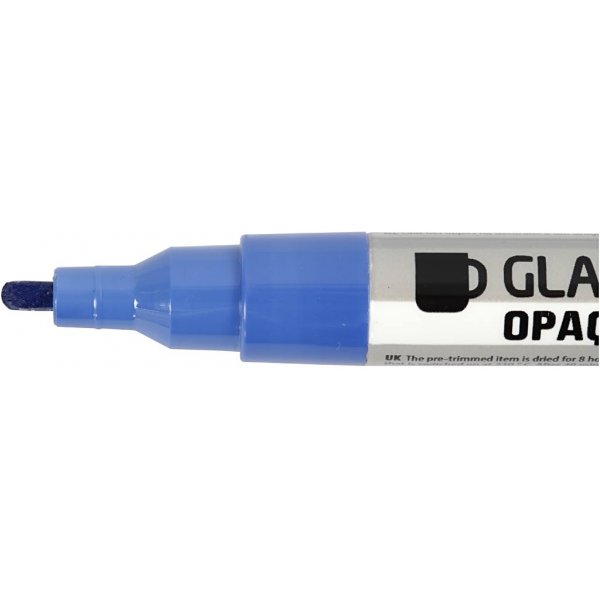 Marqueurs pour verre et porcelaine - couleurs mlanges - semi opaques - 1-2 mm - 12 pcs