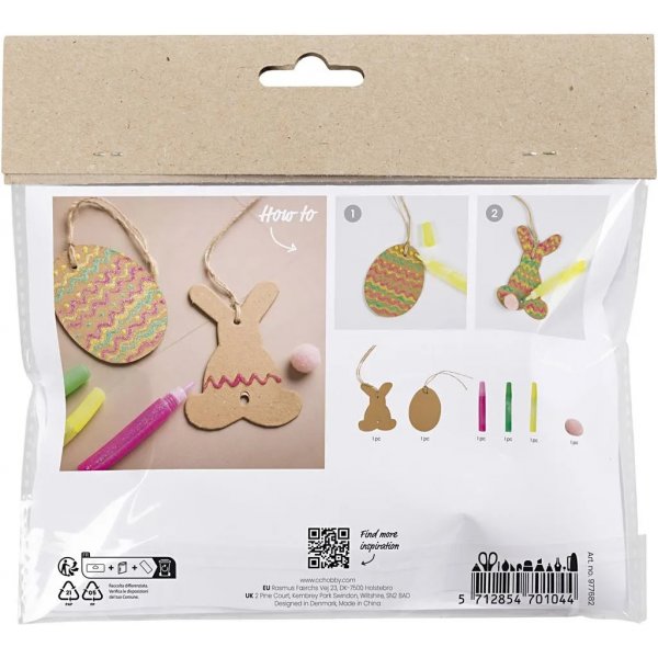 Mini Kit DIY Décoration, Oeuf et Lapin Mini Kit DIY Décoration, Oeuf et Lapin
