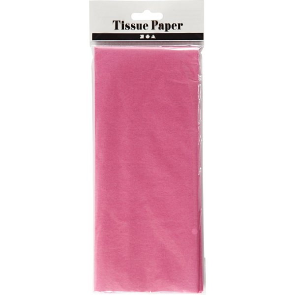 Papier de soie - rose - 50 x 70 cm - 14 g -10 feuilles
