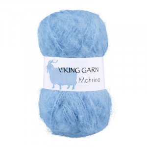 Fil Viking Mohrino 50g - Bleu clair (520) Fil Viking Mohrino 50g - Bleu clair (520)