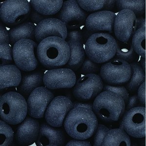 Perles rocaille ø 5,5 mm - noir 17 g transparent mat Perles rocaille ø 5,5 mm - noir 17 g transparent mat