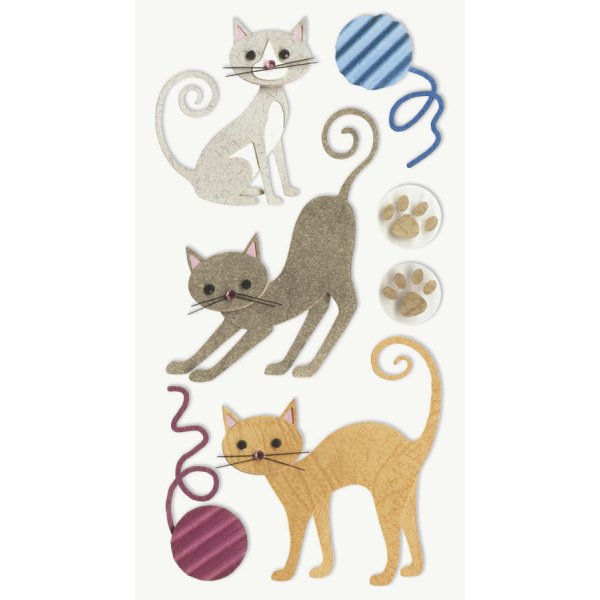 Mlange d\\\'autocollants - Chats