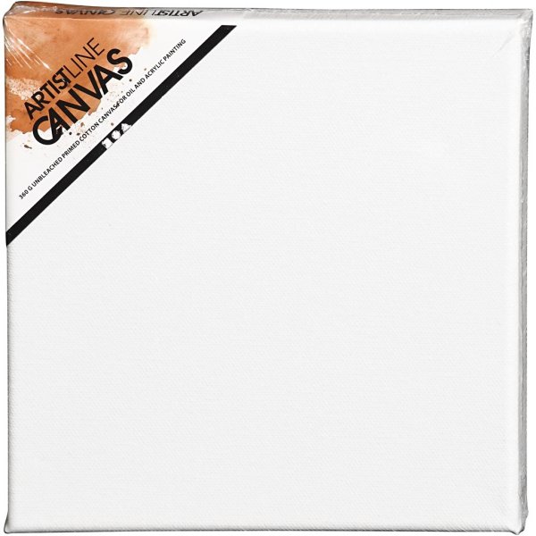 Toile ArtistLine - blanc - 20x20 cm - 10 pcs