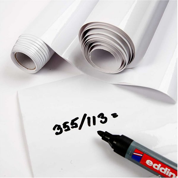 Film pour tableau blanc - Blanc - 2 m