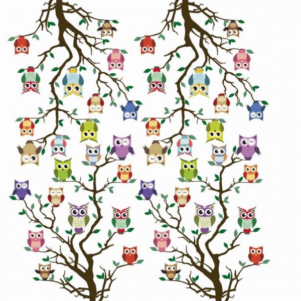 Hiboux en tissu cir