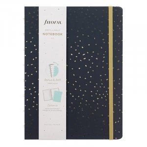 Carnet Filofax A5 - Confetti Charbon Carnet Filofax A5 - Confetti Charbon
