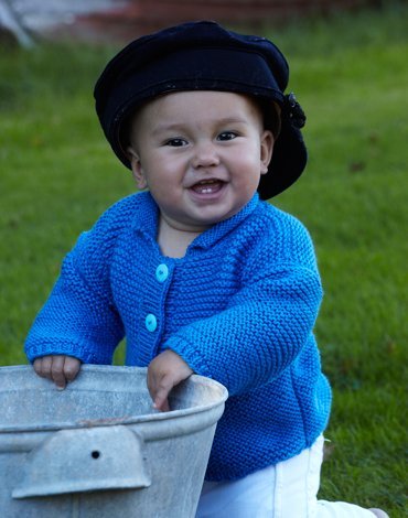 Patron tricot - Cardigan (bb - avec boutons)