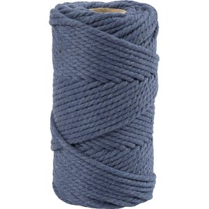 Fil macramé - bleu - Ø4 mm - 55 m Fil macramé - bleu - Ø4 mm - 55 m