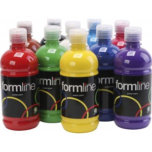Peinture de couverture - couleurs mélangées - mate - 10 x 500 ml Peinture de couverture - couleurs mélangées - mate - 10 x 500 ml