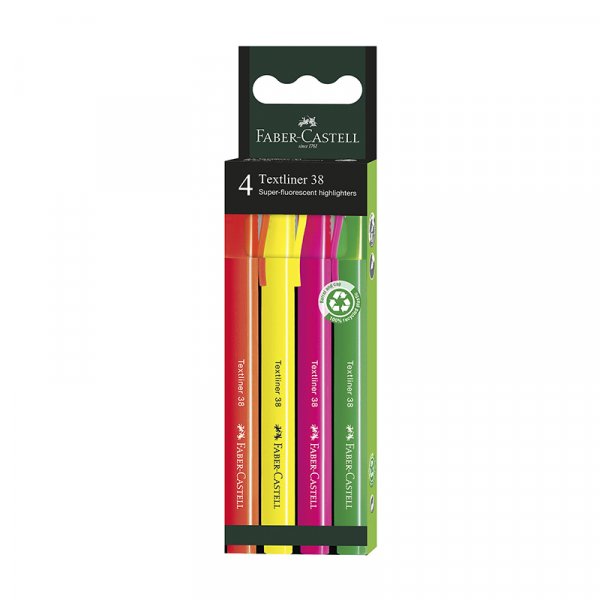 Set de surligneurs - Faber-Castell - Pastel - 4 pcs