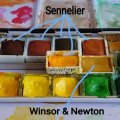 Image client Peinture aquarelle Sennelier 1/2 tasse - Terre d'Ombre Brute (205)