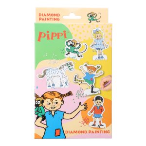 Peinture diamant Fifi Brindacier - 5 motifs avec strass