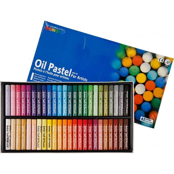 Pastels  l'huile Mungyo - couleurs mlanges - 48 pcs