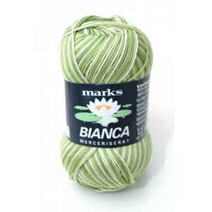 Fil Bianca Ombre - 50g - Vert/blanc (1536) Fil Bianca Ombre - 50g - Vert/blanc (1536)