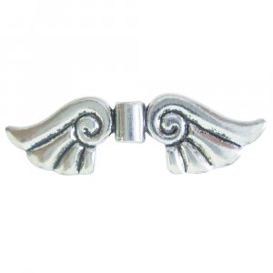 Perles ailes Swirl - argent Perles ailes Swirl - argent