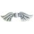 Perles ailes Swirl - argent Perles ailes Swirl - argent