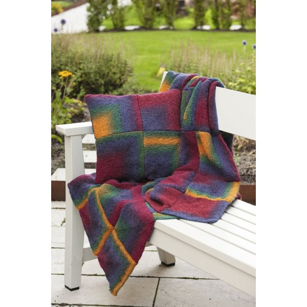 Patron tricot - Couverture et oreiller au point mousse
