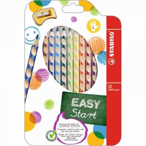 Crayons de couleur Easy paquet de 12 - Gauche Crayons de couleur Easy paquet de 12 - Gauche