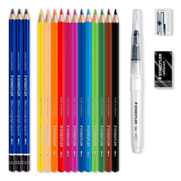 Coffret aquarelle Crayons Design Journey - 18 pièces Coffret aquarelle Crayons Design Journey - 18 pièces
