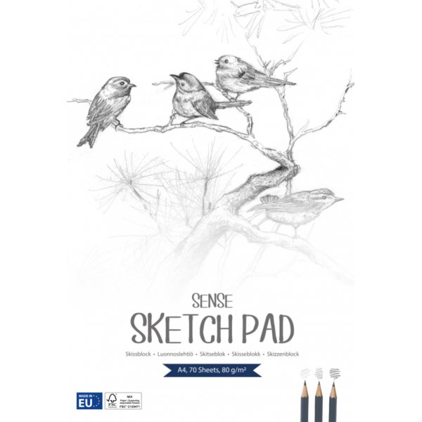 Carnet de croquis 80g Sense FSC - A4 70 feuilles