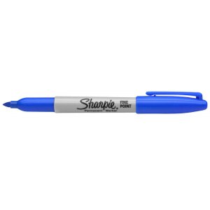 Fibre Pen Sharpie - Marché Permanent - Bleu Brillant - Fin Fibre Pen Sharpie - Marché Permanent - Bleu Brillant - Fin