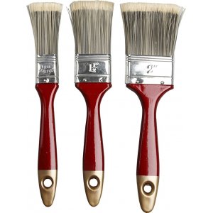Pinceaux pour toile de fond - plats - 3 pcs Pinceaux pour toile de fond - plats - 3 pcs