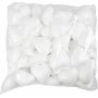 Coeurs en polystyrne - blanc - H8 cm - 50 pcs