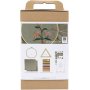Kit DIY Broderie - vert poussireux - Cadres  broder