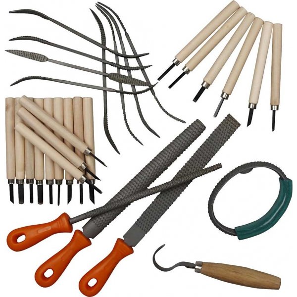Jeu d'outils pour la pierre ollaire