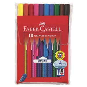 Set de crayons de couleur fibre Faber-Castell Redline - 10 Stylos Set de crayons de couleur fibre Faber-Castell Redline - 10 Stylos