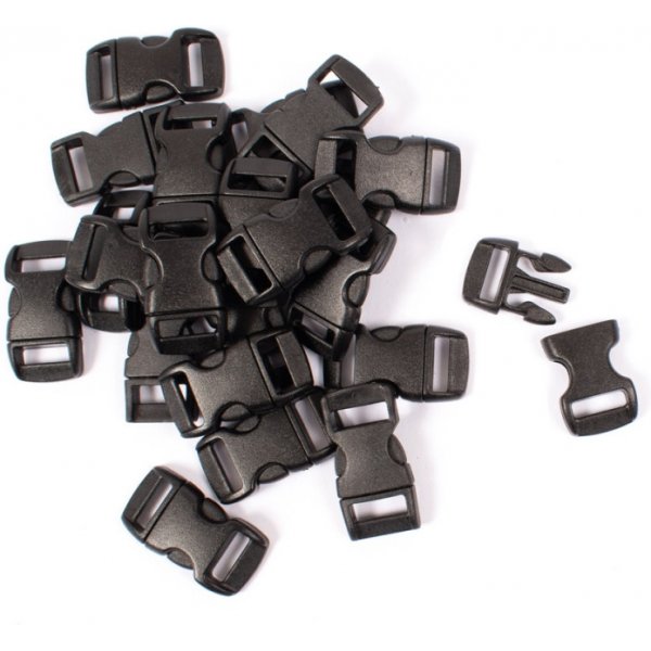 Boucle  clic 11 mm noir 100 pcs