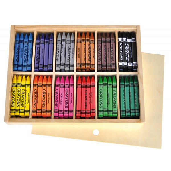Crayons de cire 144 pices d\\\'paisseur