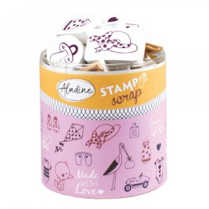 Timbres Stampo 36+1 pièces - Naissance Timbres Stampo 36+1 pièces - Naissance