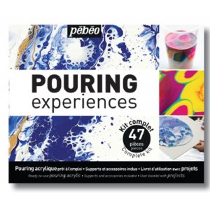 Set de peinture coulée - Pébéo - 47 pièces Set de peinture coulée - Pébéo - 47 pièces