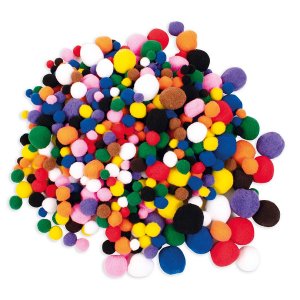 Pompons 525 pcs mélangés Pompons 525 pcs mélangés