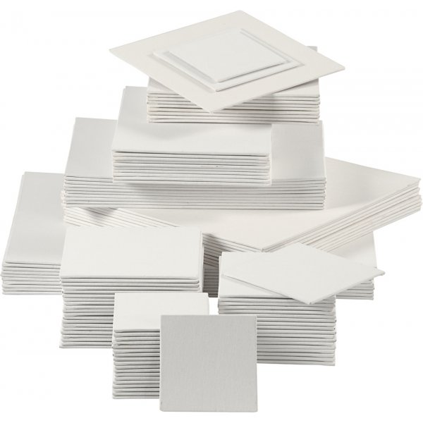 Assiettes  peindre - blanches - 108 pcs