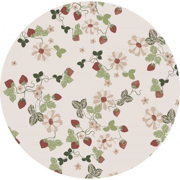 Bche PVC Ronde Fraises/petite