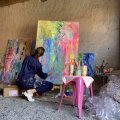 Image client Peinture acrylique W&N Galeria 500ml - 434 Citron pâle