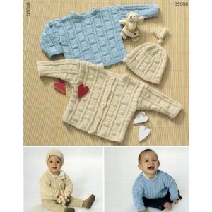 Patron tricot - Ensemble bébé tricoté structuré Patron tricot - Ensemble bébé tricoté structuré