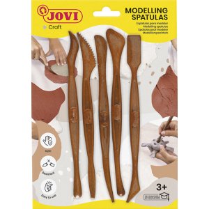 Outils en argile - Jovi - paquet de 5 spatules en plastique Outils en argile - Jovi - paquet de 5 spatules en plastique