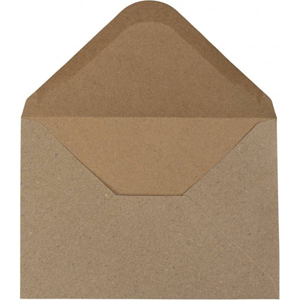 Enveloppe recyclée - naturel - 11,5 x 16 cm - 50 pcs Enveloppe recyclée - naturel - 11,5 x 16 cm - 50 pcs
