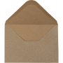 Enveloppe recycle - naturel - 11,5 x 16 cm - 50 pcs