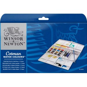 Peinture aquarelle W&N Cotman - Boîte de peinture 16+3 couleurs Peinture aquarelle W&N Cotman - Boîte de peinture 16+3 couleurs