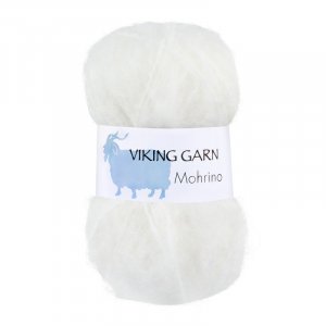 Fil Viking Mohrino 50g - Blanc (500) Fil Viking Mohrino 50g - Blanc (500)